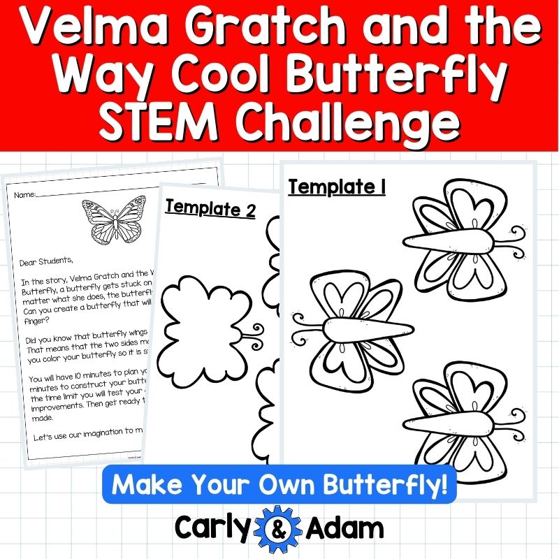 Velma Gratch Butterfly Life Cycle STEM Activities and Challenges with Symmetry — preview 8