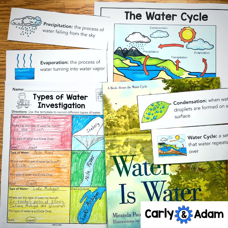 2nd Grade Water Cycle Science Activity — preview 2