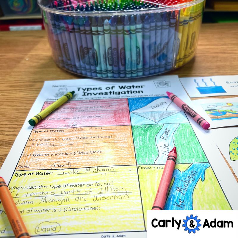 2nd Grade Water Cycle Science Activity — preview 4