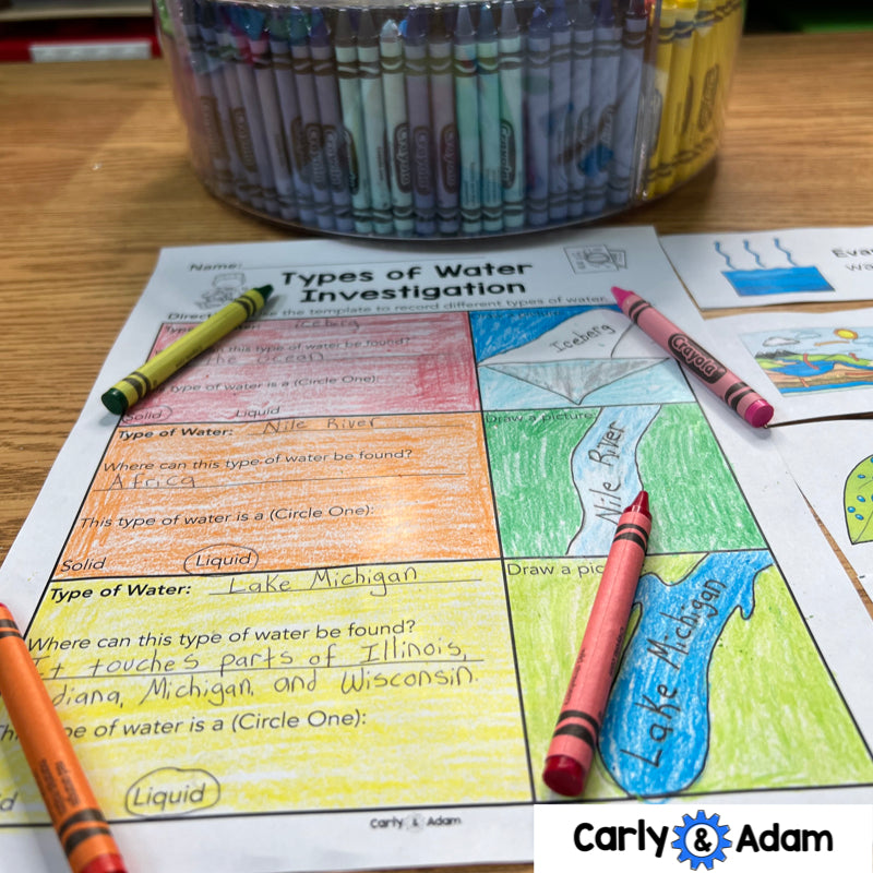 2nd Grade Water Cycle Science Activity — preview 7
