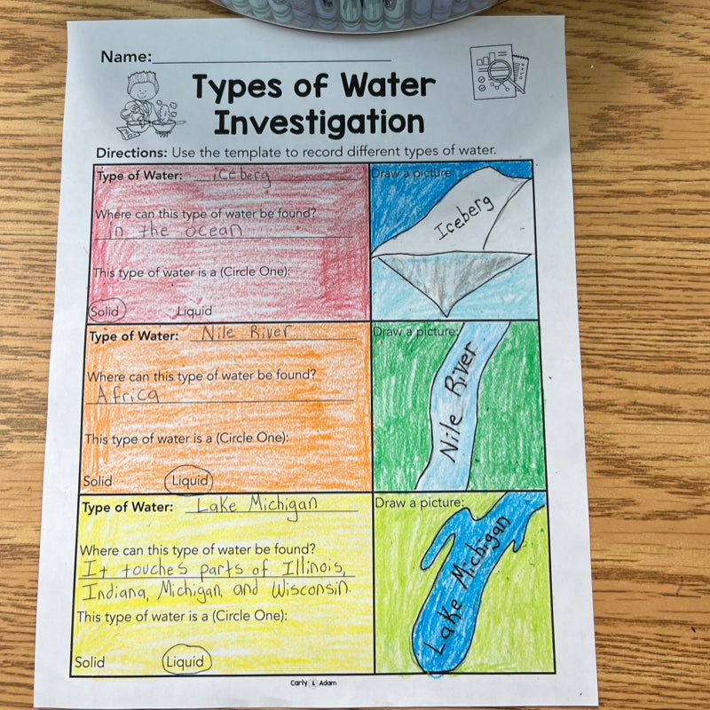 2nd Grade Water Cycle Science Activity — preview 9
