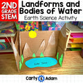 2nd Grade Landforms, Waterways, and Bodies of Water STEM Activities — preview 1