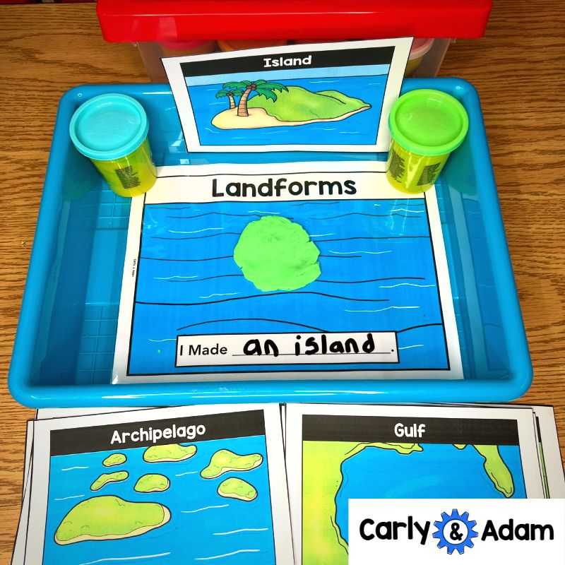 2nd Grade Landforms, Waterways, and Bodies of Water STEM Activities — preview 2