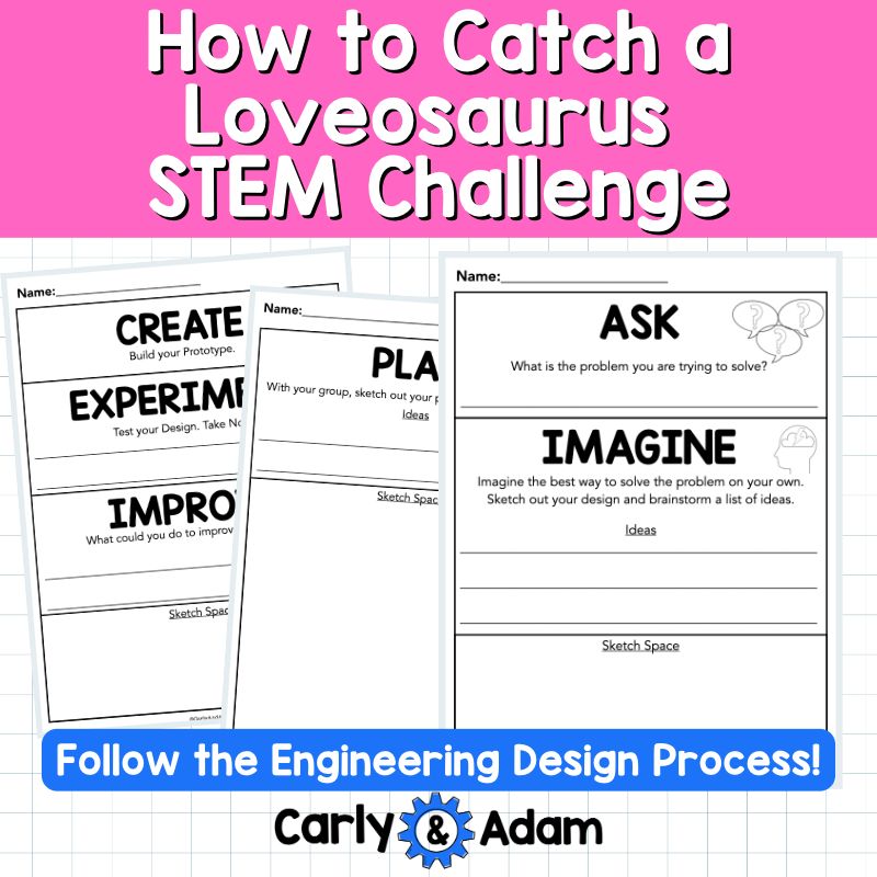 How to Catch a Loveosaurus Trap Valentine's Day READ ALOUD STEM™ Activity — preview 14