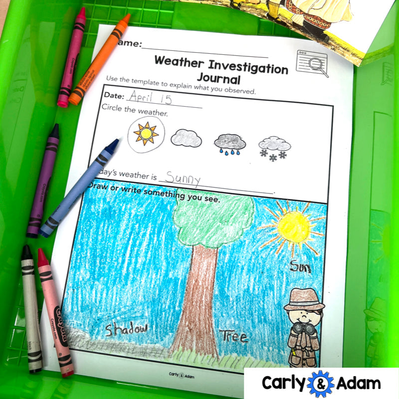 Kindergarten Science Lesson Weather Pattern STEM Activity — preview 4