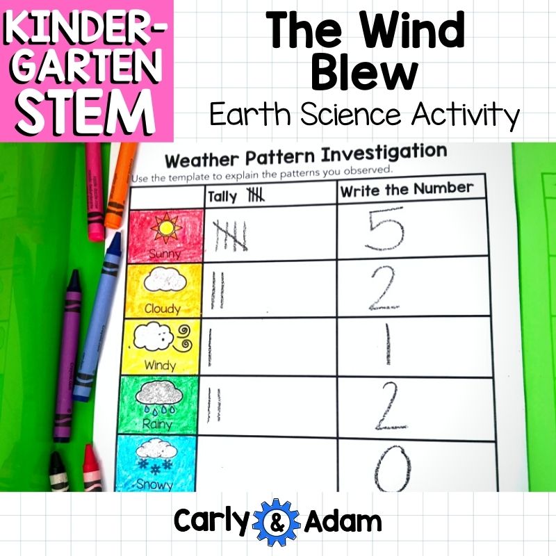 Kindergarten Science Lesson Weather Pattern STEM Activity — preview 1