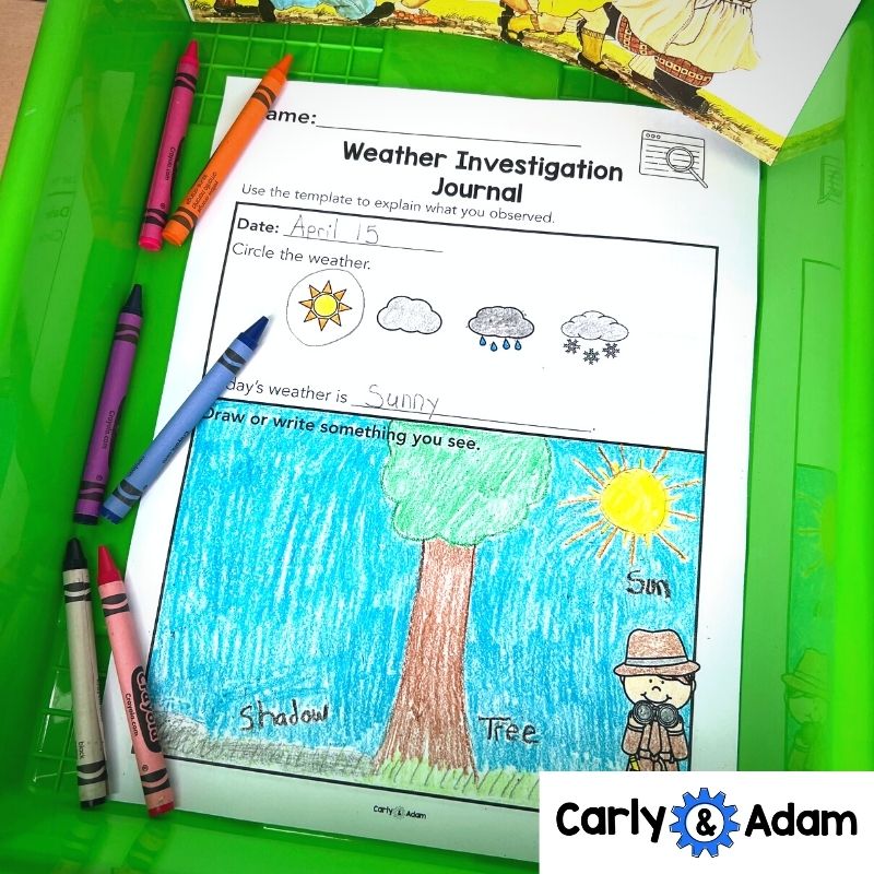 Kindergarten Science Lesson Weather Pattern STEM Activity — preview 5