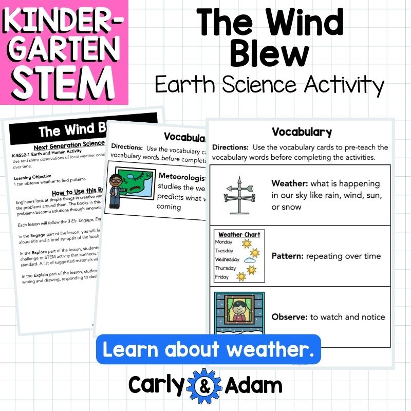 Kindergarten Science Lesson Weather Pattern STEM Activity — preview 7