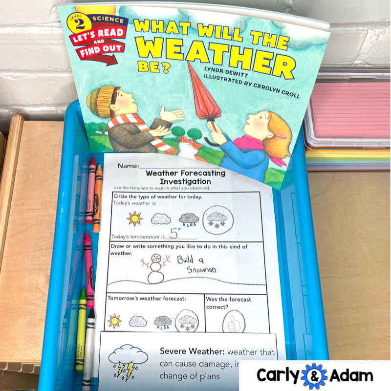 Kindergarten Science Lesson Weather Forecasting STEM Activity — preview 5