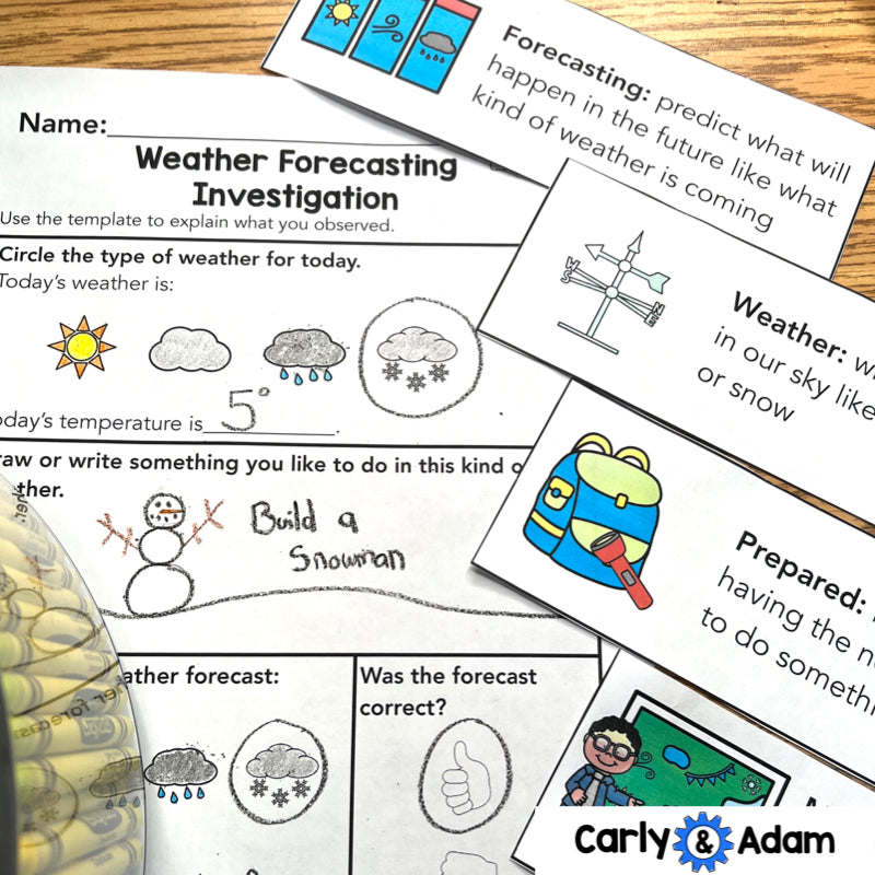 Kindergarten Science Lesson Weather Forecasting STEM Activity — preview 7