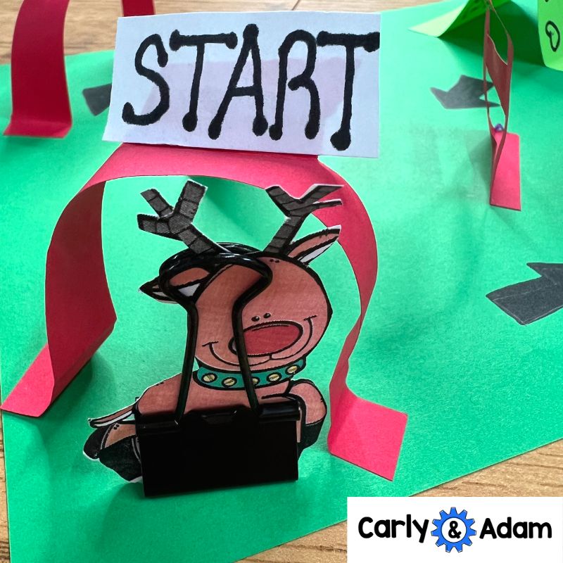 Reindeer Obstacle Course Christmas STEM Activity — preview 6