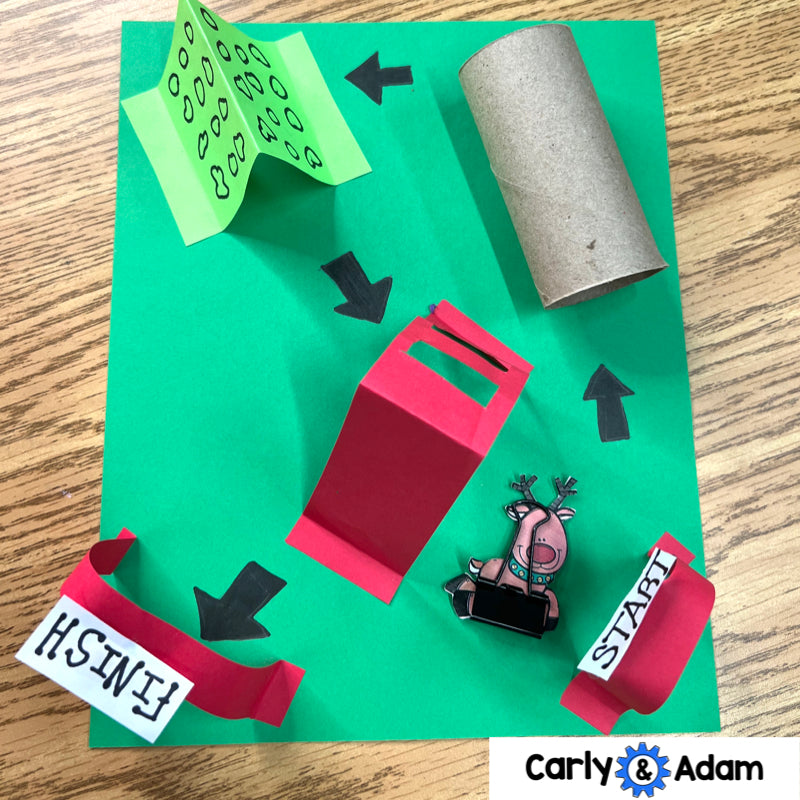 Reindeer Obstacle Course Christmas STEM Activity — preview 8