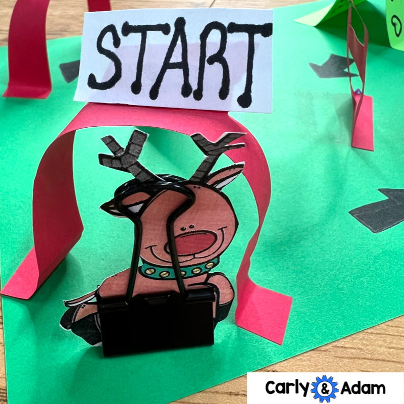Reindeer Obstacle Course Christmas STEM Activity — preview 9