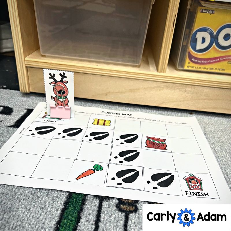 Racing Reindeer Coding Activity for NO PREP Christmas and Winter Holidays — preview 4
