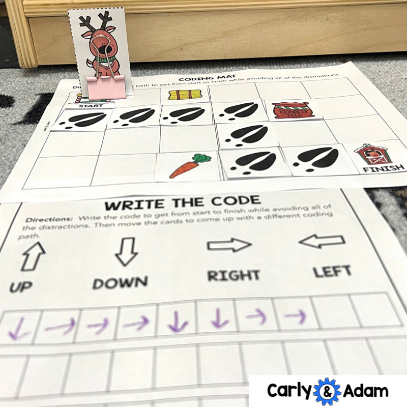 Racing Reindeer Coding Activity for NO PREP Christmas and Winter Holidays — preview 14