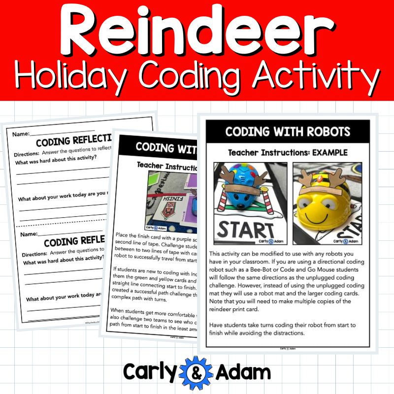 Racing Reindeer Coding Activity for NO PREP Christmas and Winter Holidays — preview 18