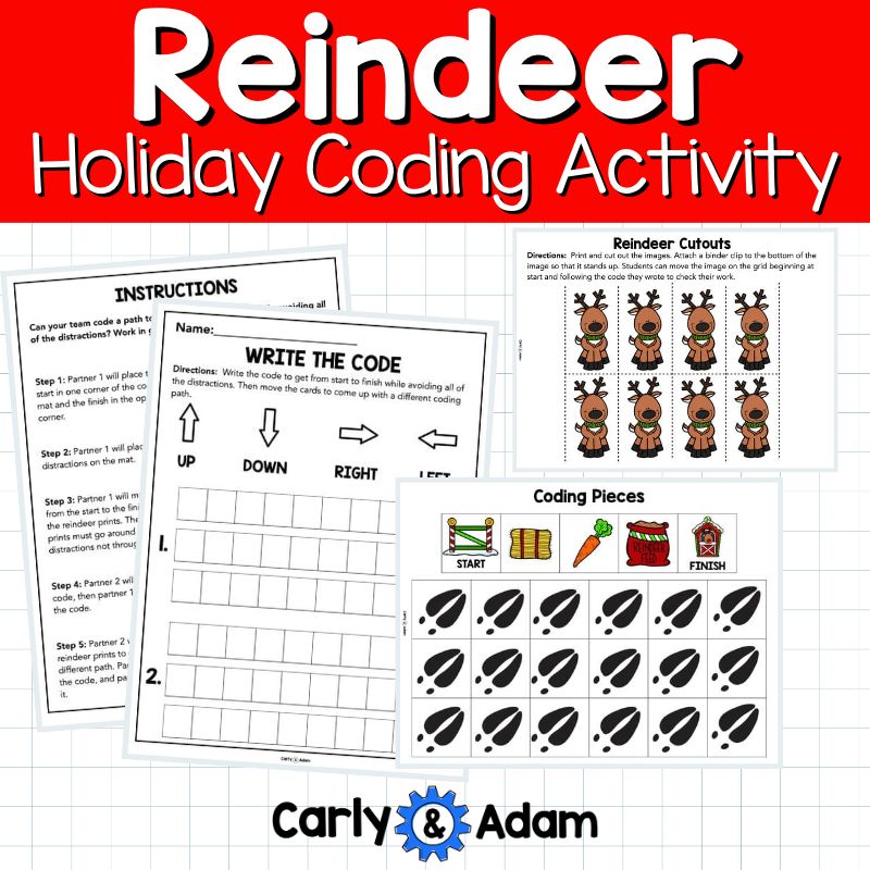 Racing Reindeer Coding Activity for NO PREP Christmas and Winter Holidays — preview 19