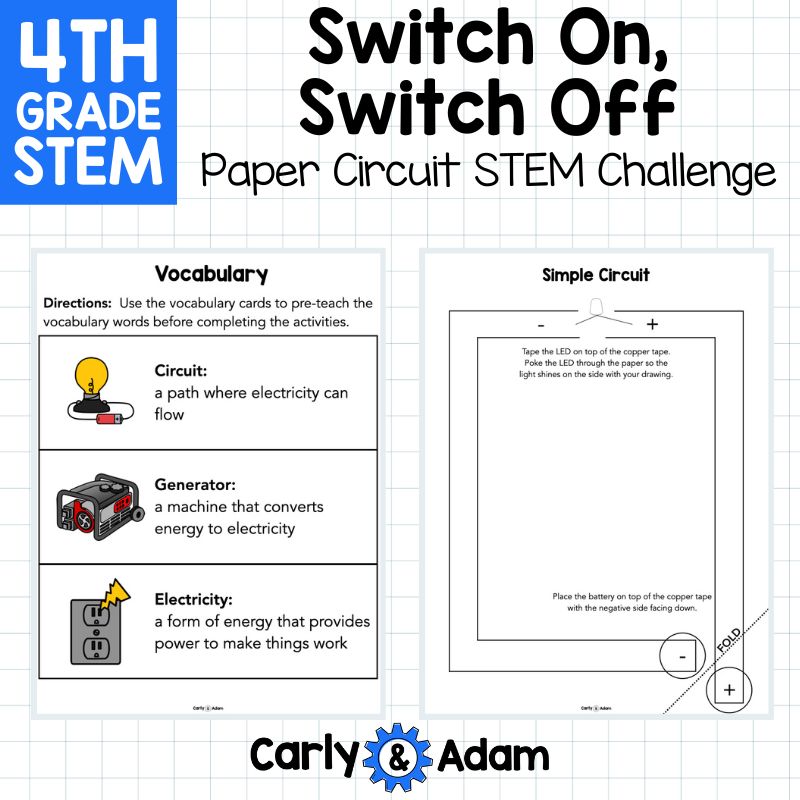 Paper Circuit 4th Grade STEM Activity Switch On, Switch Off Read Aloud — preview 3