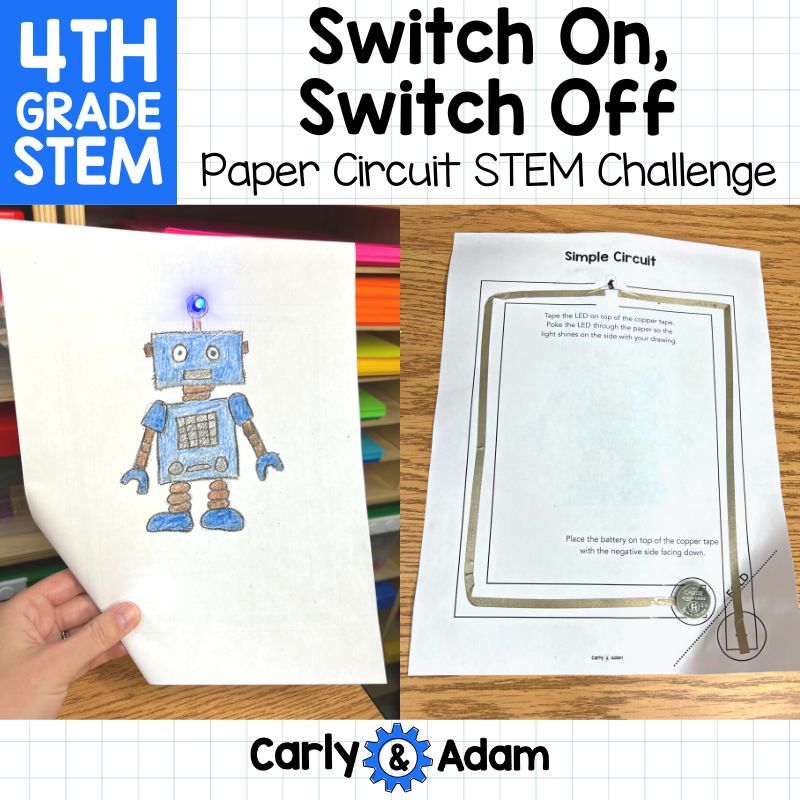 Paper Circuit 4th Grade STEM Activity Switch On, Switch Off Read Aloud — preview 1