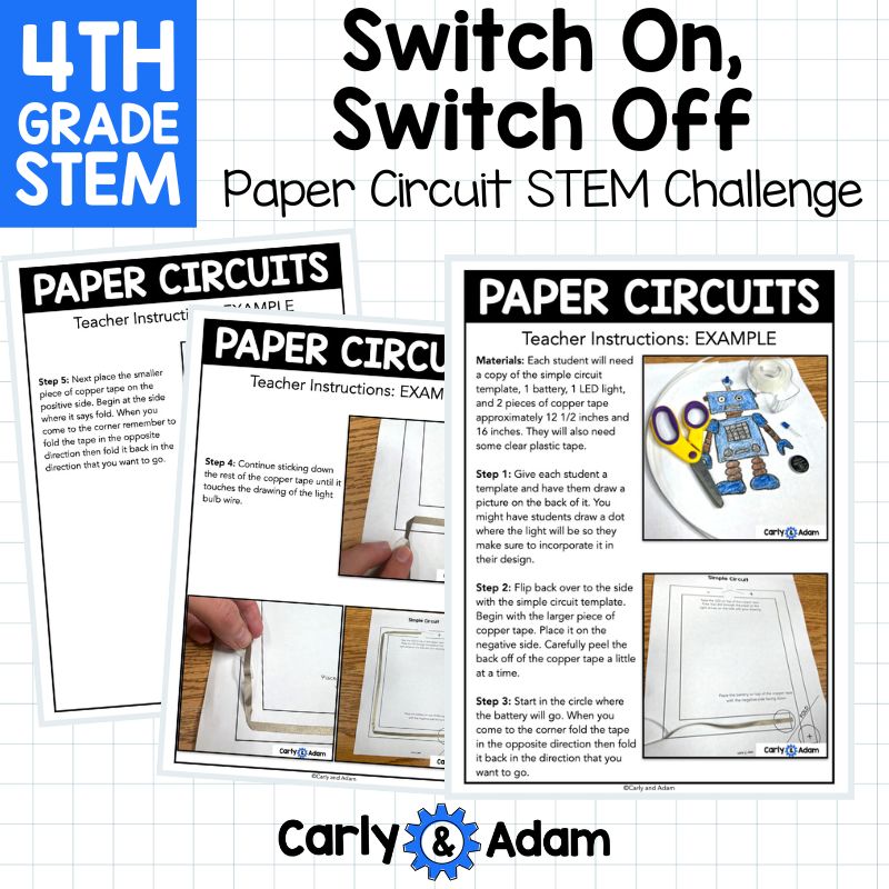 Paper Circuit 4th Grade STEM Activity Switch On, Switch Off Read Aloud — preview 4