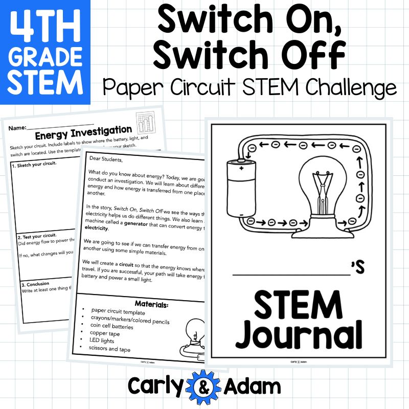 Paper Circuit 4th Grade STEM Activity Switch On, Switch Off Read Aloud — preview 5