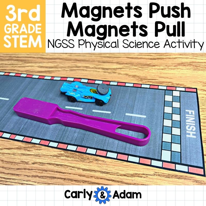 Magnets Push Magnets Pull 3rd Grade STEM Activity Magnetism NGSS Aligned — preview 1