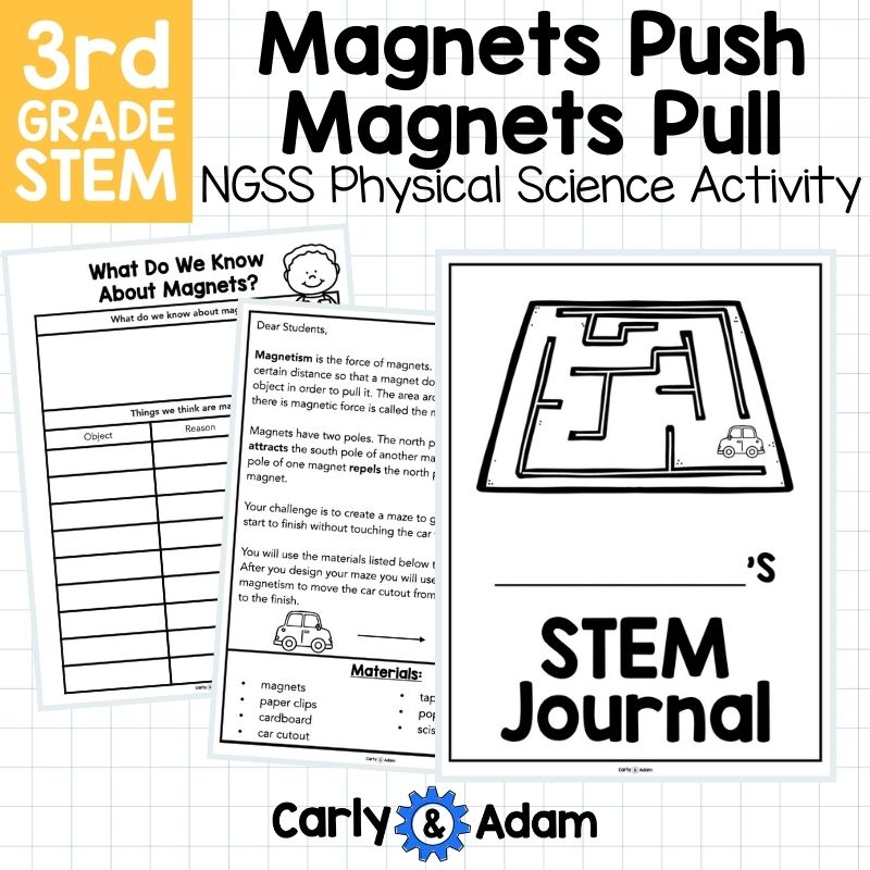 Magnets Push Magnets Pull 3rd Grade STEM Activity Magnetism NGSS Aligned — preview 6
