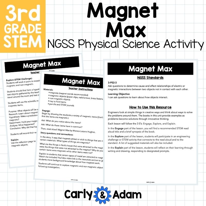 Magnet Max 3rd Grade STEM Activity Magnetism — preview 4