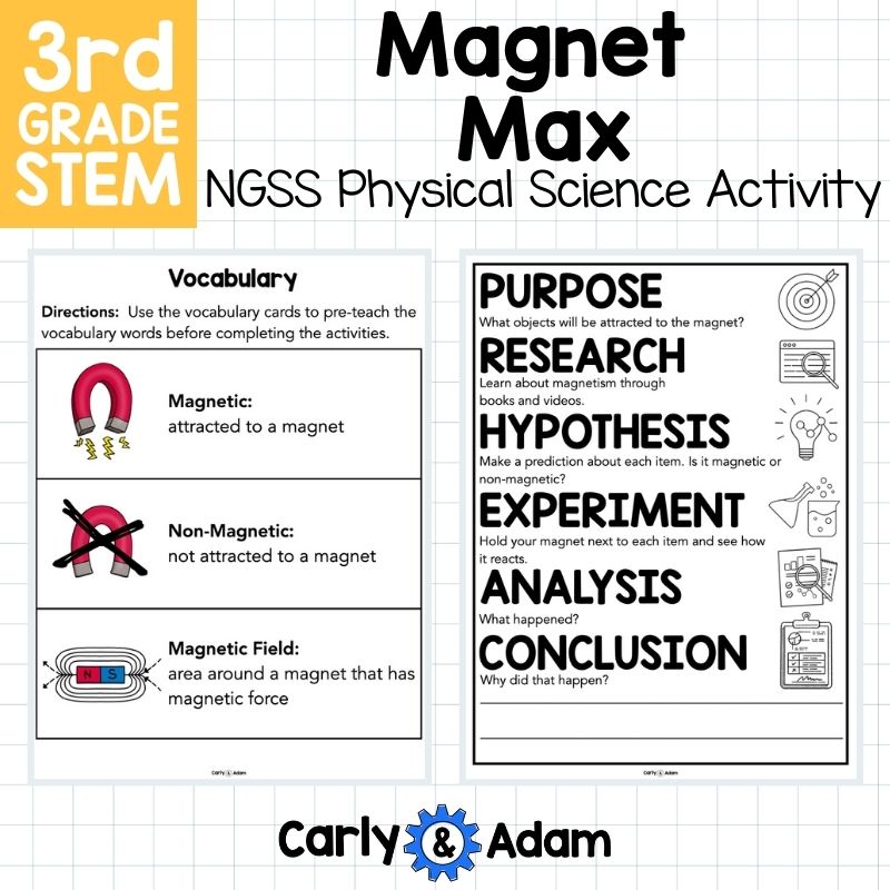 Magnet Max 3rd Grade STEM Activity Magnetism — preview 5