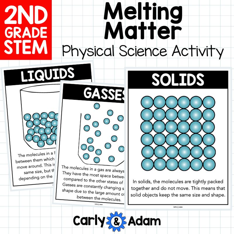 2nd Grade Science Activity Melting Matter Reversible and Irreversible Changes — preview 7