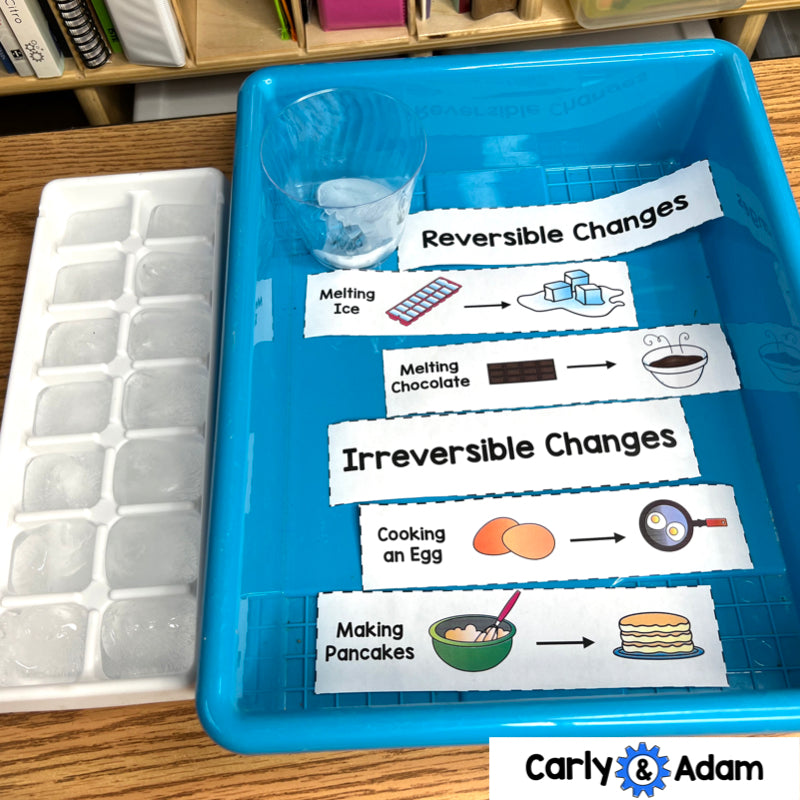 2nd Grade Science Activity Melting Matter Reversible and Irreversible Changes — preview 8