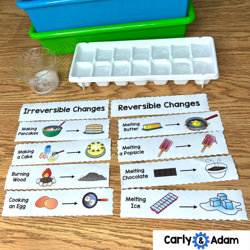 2nd Grade Science Activity Melting Matter Reversible and Irreversible Changes — preview 10