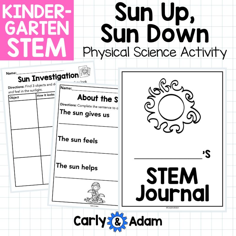 Kindergarten Science Lesson Sun Investigation STEM Activity — preview 12