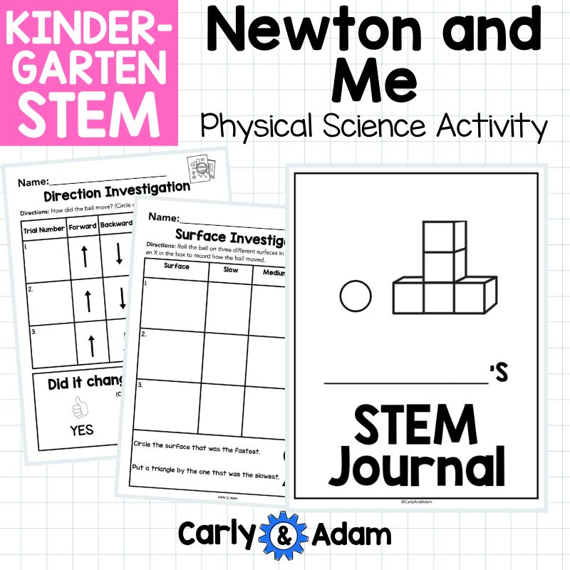 Kindergarten Science Lesson Force and Motion Push Pull STEM Activity — preview 14