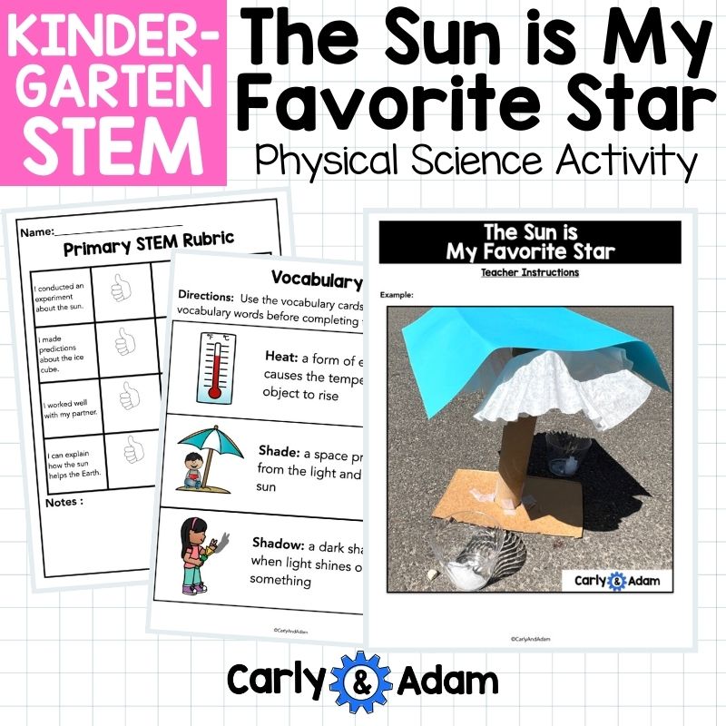 Kindergarten Science Lesson Sun and Shade Structure STEM Activity — preview 7