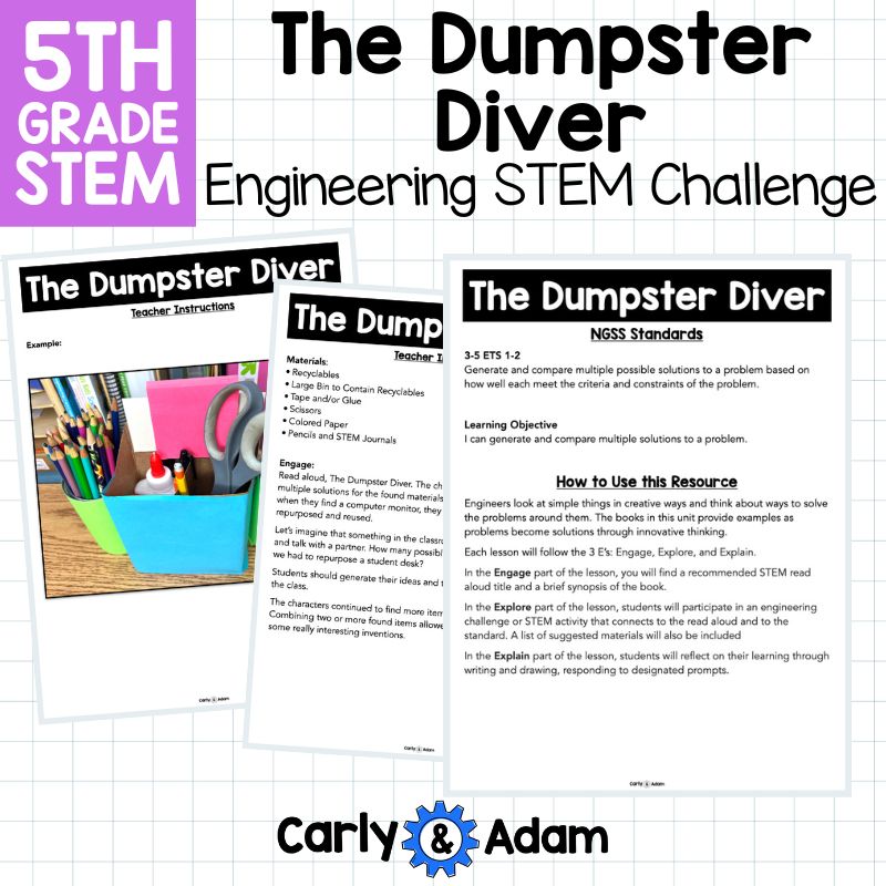 The Dumpster Diver 5th Grade Engineering Read Aloud STEM Activity — preview 9