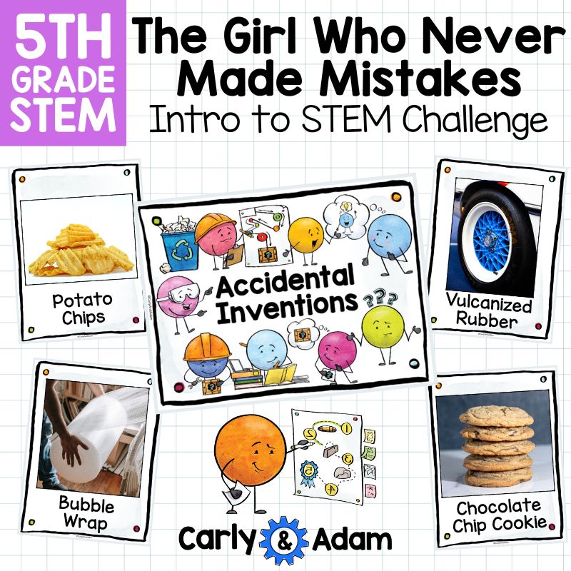 Intro to 5th Grade STEM Challenges The Girl Who Never Made Mistakes Activity — preview 12