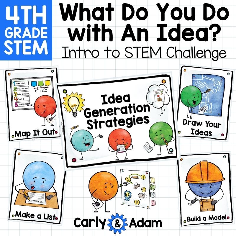 Intro to 4th Grade STEM What Do You Do with an Idea Read Aloud STEAM Challenge — preview 10