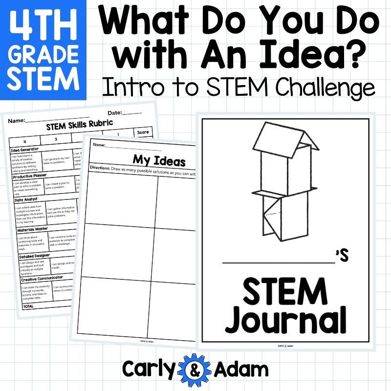 Intro to 4th Grade STEM What Do You Do with an Idea Read Aloud STEAM Challenge — preview 12