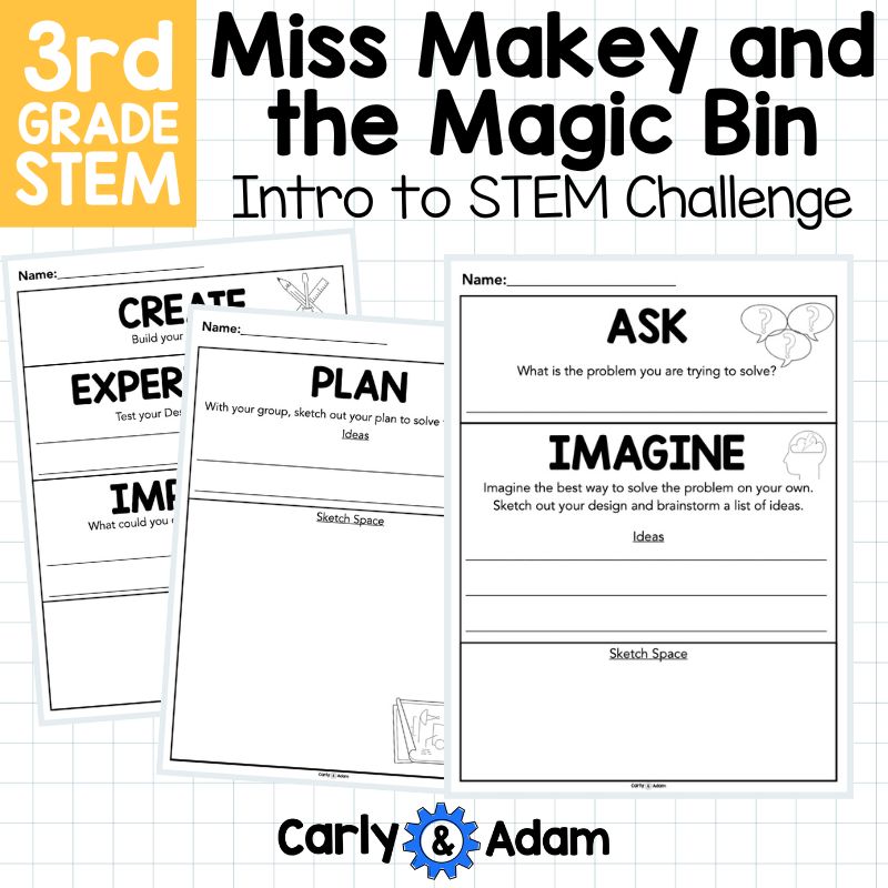 Intro to 3rd Grade STEM Miss Makey and the Magic Bin Read Aloud STEAM Challenge — preview 11