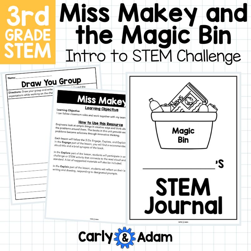 Intro to 3rd Grade STEM Miss Makey and the Magic Bin Read Aloud STEAM Challenge — preview 12
