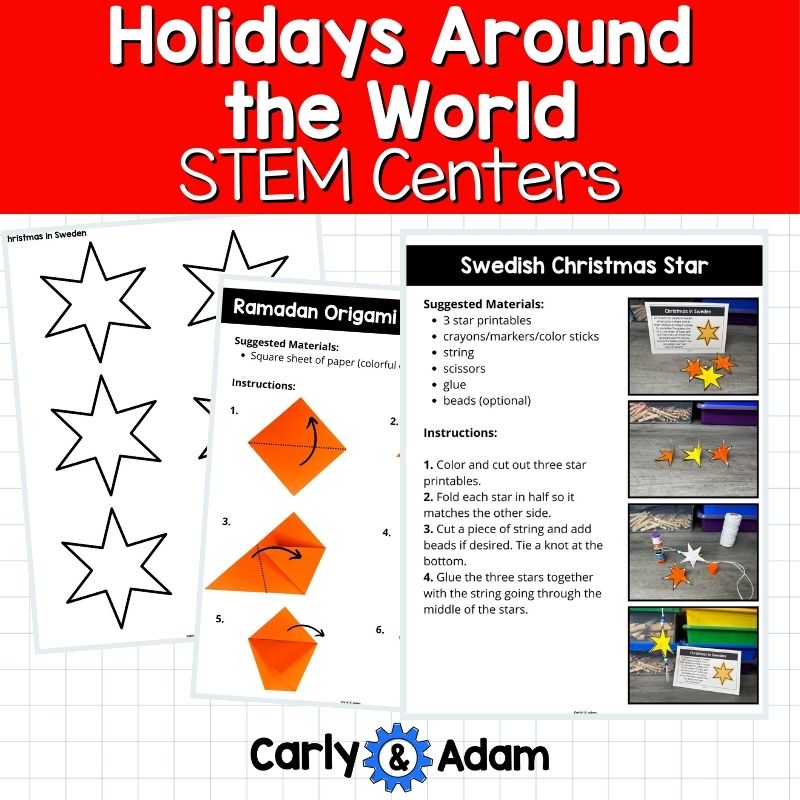 Holidays Around the World STEM Centers and Activities