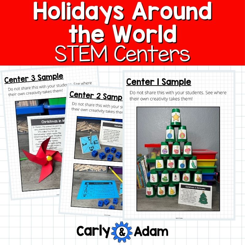 Holidays Around the World STEM Centers and Activities