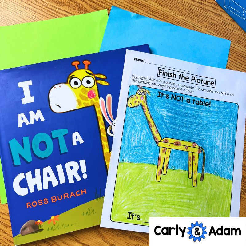 I Am Not A Chair Creativity Challenges - Finish the Picture Activities