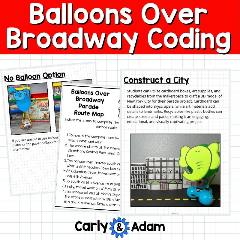 Code a Parade Balloons Over Broadway Read Aloud Coding Activity
