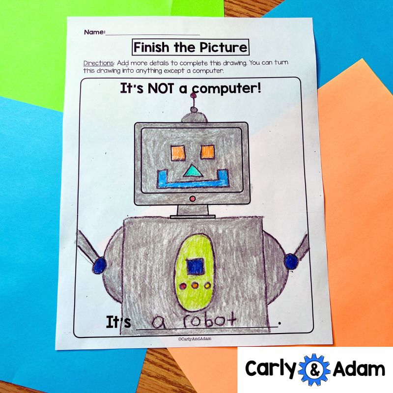 I Am Not A Chair Creativity Challenges - Finish the Picture Activities