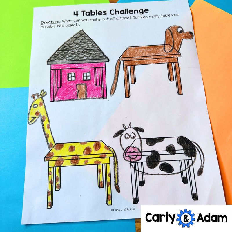 I Am Not A Chair Creativity Challenges - Finish the Picture Activities