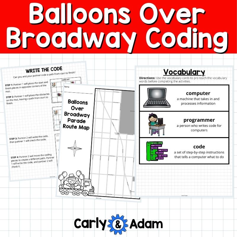 Code a Parade Balloons Over Broadway Read Aloud Coding Activity