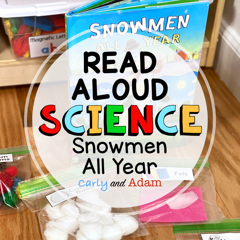 Snowmen All Year Winter Science Experiment READ ALOUD STEM Activity