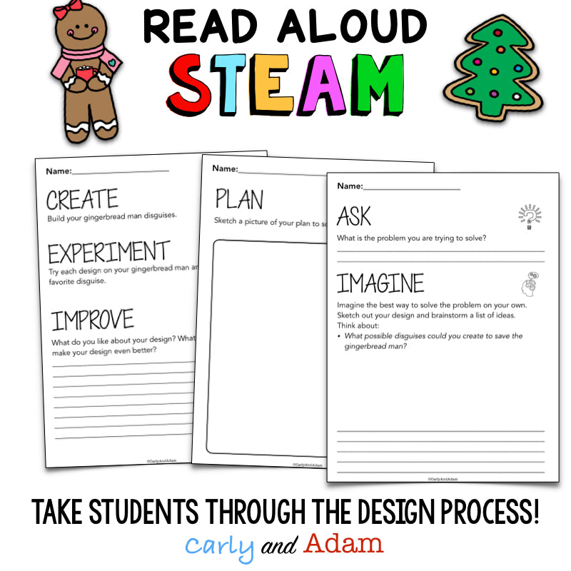The Gingerbread Man STEAM Christmas Activity with Chatterpix Extension
